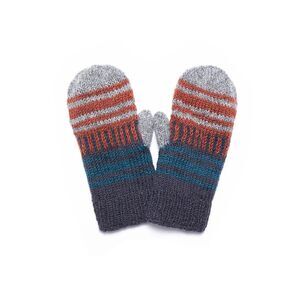 2284 Women's Devi Multi-color Stripe Wool Handknit Winter Mittens